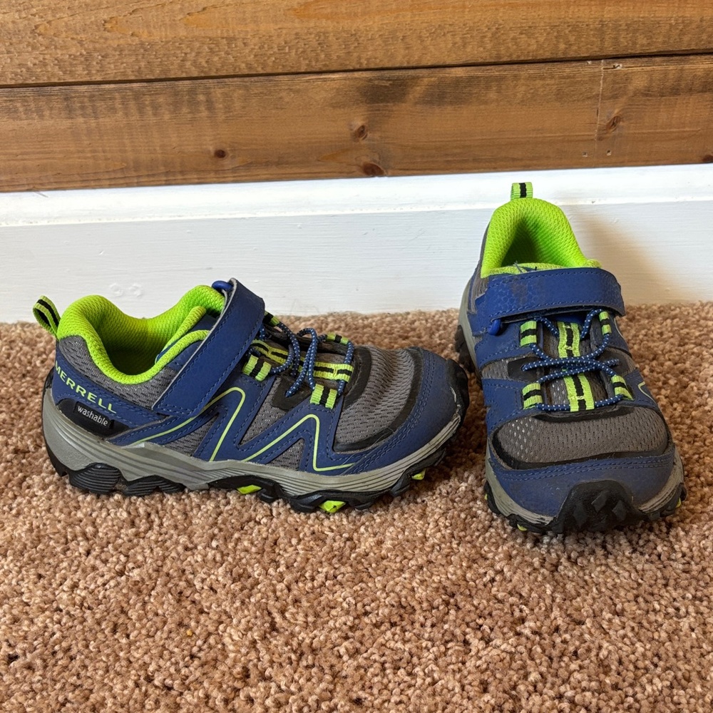 Merrell Kids' Sneakers in Blue and Lime